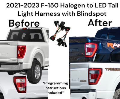 2023 2022 2021 Ford F-150 HALOGEN TO LED TAIL LIGHT HARNESS